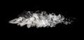 White smoke blot on Black. Abstract background Royalty Free Stock Photo