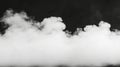 White smoke cloud texture set against a dark background for background purposes Royalty Free Stock Photo