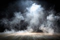 White Smoke or Fog Flowing on the Floor Royalty Free Stock Photo