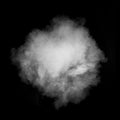 White smoke isolated on black Royalty Free Stock Photo