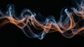 white smoke over black background Royalty Free Stock Photo