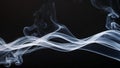 white smoke over black background Royalty Free Stock Photo