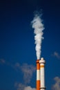 White smoke pollution Royalty Free Stock Photo