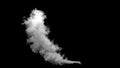 White smoke pollution Royalty Free Stock Photo