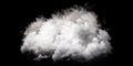 White smoke puff isolated on transparent black background. PNG. Steam explosion special effect. Effective texture of Royalty Free Stock Photo