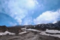 White Smoke From Summit Craters Of Mount Etna, Sicily Royalty Free Stock Photo