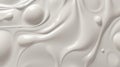 White smooth glossy abstract elegant liquid background. White lava, cream, latex, lacquer, varnish wave. Generative ai