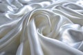 White smooth satin or silk texture background. White fabric abstract texture. Luxury satin cloth. Silky and wavy folds of silk Royalty Free Stock Photo