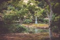 White Snake Pagoda of Kinkaku-ji temple garden, Kyoto, Japan Royalty Free Stock Photo