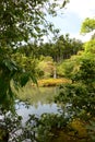 The White Snake Pagoda. Kinkaku-ji zen buddhist temple. Kyoto. Japan Royalty Free Stock Photo