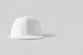 White snapback cap mockup with copyspace