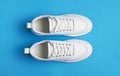 White Sneaker on blue