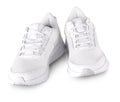 White sneakers on white background, including clipping path Royalty Free Stock Photo