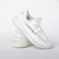 White sneakers on white background, including clipping path Royalty Free Stock Photo