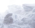 White snow clods Royalty Free Stock Photo