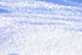 White snow closeup. Fluffy snow texture. Winter background with fresh snow