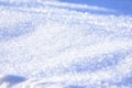 White snow closeup. Fluffy snow texture. Winter background with fresh snow