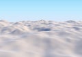 White Snow Hills Landscape Winter Background.