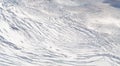 White snow on mountain top hill and cracked glacier, Fox Glacier, New Zealand