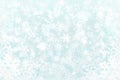 White snowflake falling on a blue background. Gradient effect Royalty Free Stock Photo
