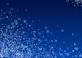 White Snowflake Vector Blue Background. Sky Snow Royalty Free Stock Photo