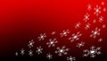 White snowflakes on abstract blurred red black color gradient background. Luxury flyer. Premium banner. Copy space. Celebration Royalty Free Stock Photo