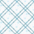 White snowflakes seamless pattern. Winter holidays collection. Vector illustration. Royalty Free Stock Photo