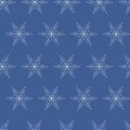 White snowflakes vector dark blue background. paper wrap design for gift. gift wrapping. winter snow. merry christmas and happy