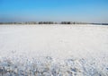 White snowy field.