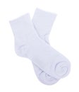 White sock isolated on white background Royalty Free Stock Photo