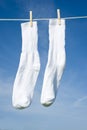 White Socks on a Clothesline