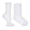 White Socks Pair Realistic Mockup