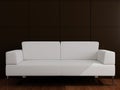 White sofa in a drawing room Royalty Free Stock Photo