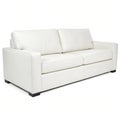 White sofa isolated on white background Royalty Free Stock Photo