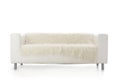 White sofa isolated on white background Royalty Free Stock Photo