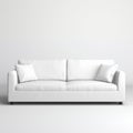 Crisp And Clean White Couch Mockup On White Background Royalty Free Stock Photo