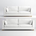 Realistic White Sofas Crisp And Clean Design For A Modern Look