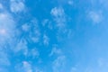 White soft air clouds blue sky background nature weather atmosphere Royalty Free Stock Photo