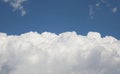white soft clouds in summer and blue sky Royalty Free Stock Photo