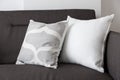 White soft cushion on sofa Royalty Free Stock Photo