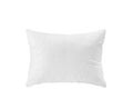 White soft pillow with the leaves pattern isolated