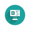 White Software, web developer programming code icon isolated with long shadow. Javascript computer script random parts Royalty Free Stock Photo