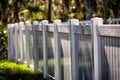 White Solid Privacy Vinyl Fence