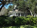 Southern Home in Wilmington, North Carolina in Summer Royalty Free Stock Photo