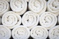 White spa towels Royalty Free Stock Photo