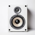 White Speaker Speakers On White Background - Baroque Energy