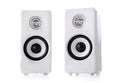 White speakers