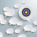 White Speech Bubbles Target