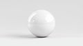 A white sphere with a reflective surface. Royalty Free Stock Photo