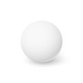 White sphere with shadow. Ball. Vector Royalty Free Stock Photo